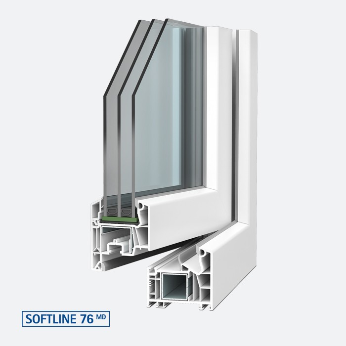 VEKA Softline 76 MD műanyag ablak